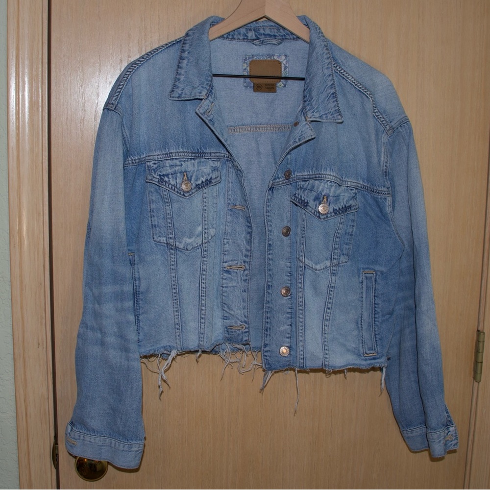 American Eagle Cropped Denim Jacket